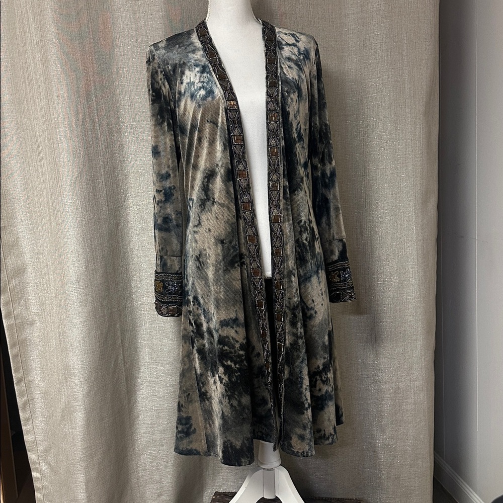 Adore Black and Silver beaded Detail jacket coat medium